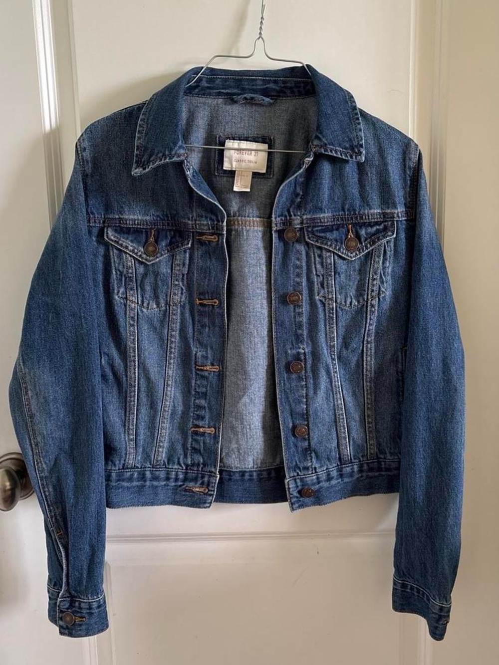 Classic Blue Denim Jacket - Women's